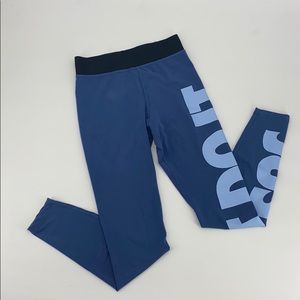 Nike Just Do It Blue High Waist Leggings